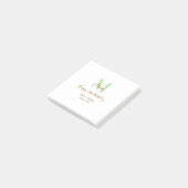 Happy 21st Birthday green add name monogram brown  Post-it® Notes (Schuin)