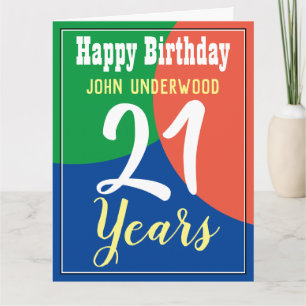 Happy 21st Birthday Kaart