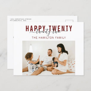 Happy 22 2 Typography Photo Holiday Briefkaart