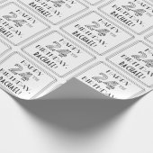 HAPPY 24TH BIRTHDAY; Art Deco Style; aangepaste na Cadeaupapier (Hoek)