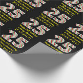 Happy 25th Birthday & Merry Kerstmis, aangepaste n Cadeaupapier (Hoek)