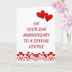 **HAPPY 25th JUBILEUM A *SPECIAL COUPLE* Kaart