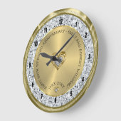 Happy 25th wedding universally diamonds and silver grote klok (Hoek)