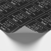 HAPPY 28th BIRTHDAY; Art Deco Style met aangepaste Cadeaupapier (Hoek)