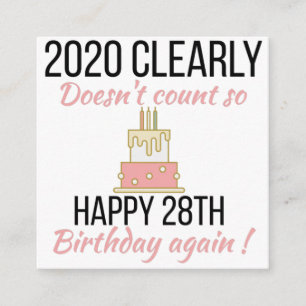 Happy 29th Birthday, Funny 29th verjaardagskaart Informatiekaartje