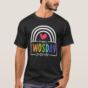 Happy 2 22 22 22 tweedaagse dinsdag 22 februari 20 t-shirt