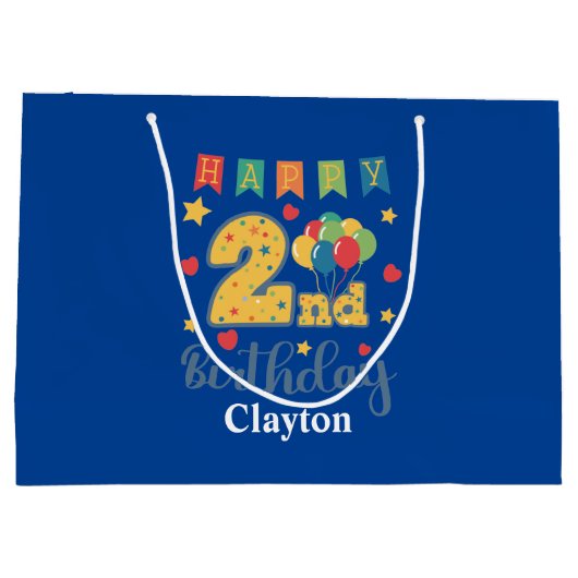 Happy 2de verjaardag Grote Cadeautas (Achterkant)