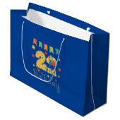 Happy 2e anniversaire grand sac cadeau (Devant Angle)
