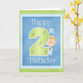 Happy 2e verjaardag Wenskaart Design 1 Kaart (Gele Bloem)