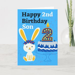 Happy 2nd Birthday Son Kaart