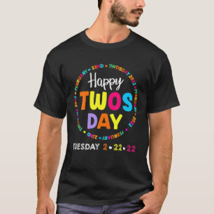 Happy 2S Day Twosday Dinsdag 22 februari, 2022 Tea T-shirt