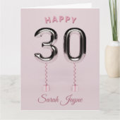 Happy 30th Birthday Card Kaart (Voorkant)