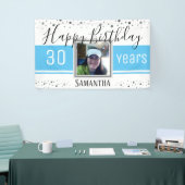 Happy 30th Birthday Fun Bold Confetti Banner (Beurs)