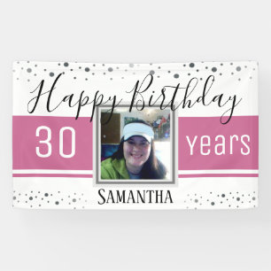 Happy 30th Birthday Fun Bold Confetti Spandoek