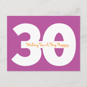 Happy 30th Birthday Milestone Briefkaarten in het