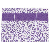 Happy 30th Birthday Paars Random Number Pattern Groot Cadeauzakje (Achterkant)