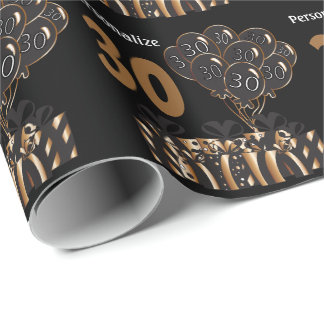 Happy 30th Birthday | Personaliseren Cadeaupapier