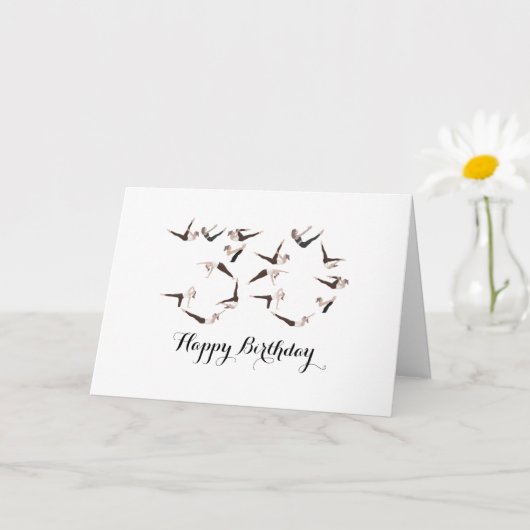 Happy 30th Birthday Pilates Card Kaart (Kleine Plant)