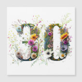 Happy 30th Birthday Wilde bloemen en vogels (Voorkant)