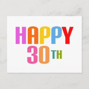 Happy 30th briefkaart