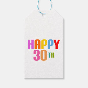 Happy 30th cadeaulabel