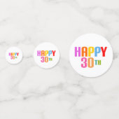 Happy 30th confetti (Voorkanten)