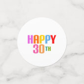 Happy 30th confetti (Kleine voorkant)