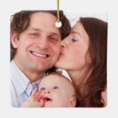 Happy 30th Wedding Jubileum foto Keramisch Ornament (Achterkant)