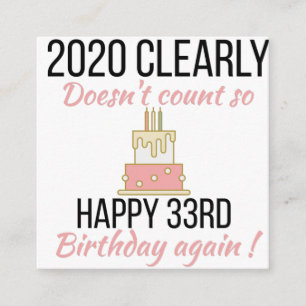Happy 34th Birthday, Funny 34th verjaardagskaart Informatiekaartje