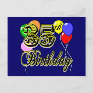 Happy 35th Birthday Gifts Briefkaart
