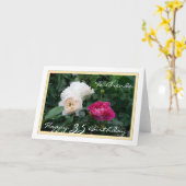 Happy 35th Birthday met Rozen Kaart (Gele Bloem)