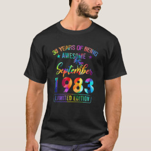 Happy 38th Birthday september 1983 38 Year T-shirt