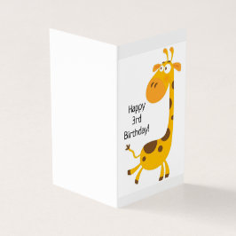 Happy 3rd Birthday - Kaart voor kinderen