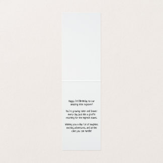 Happy 3rd Birthday - Kaart voor kinderen