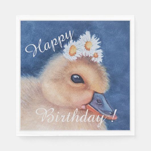 Happy 3rd Birthday Party Celebration Servet (Voorkant)