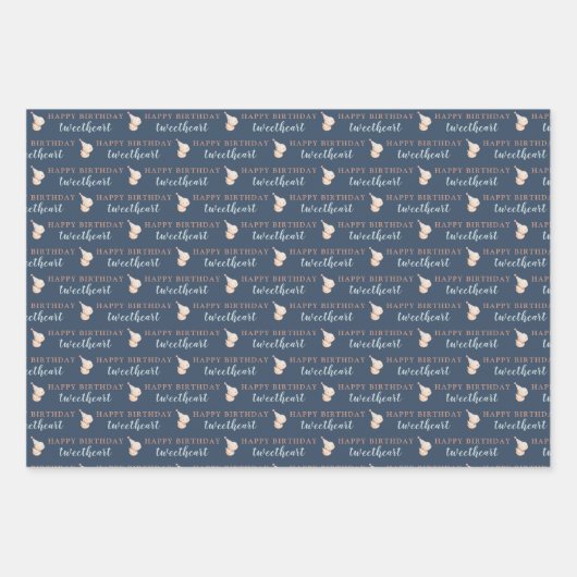 Happy 3rd Birthday TweeLieverd Wrapping Paper (Voorkant)