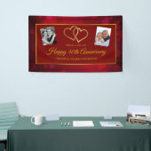 HAPPY 40E JUBILEUM RUBY GOLD HEARTS & FOTO'S SPANDOEK (Beurs)