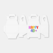 Happy 40th bedankdoosjes (Uitgevouwen)
