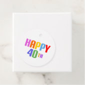 Happy 40th bedankjes labels (In situ)