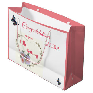 Happy 40th Birthday-ontwerp Grote Cadeautas
