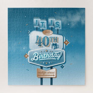 Happy 40th Birthday Puzzle (20x20) Legpuzzel