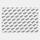 Happy 40th Birthday Wrapping Paper Sheets (Voorkant 3)