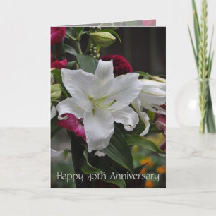 Happy 40th Jubileum Card van Janz Kaart
