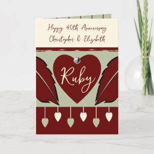 Happy 40th Jubileum voegt namen toe aan bogundy gr Kaart