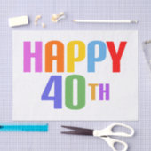 Happy 40th tissuepapier (Craft)