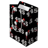 Happy 45th Birthday Balloons Medium Gift Bag Medium Cadeauzakje (Achterkant Gekanteld)