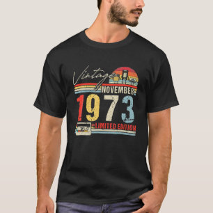 Happy 48th Birthday november 1973 48 Years T-shirt