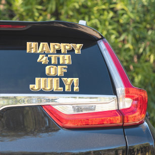 Happy 4 juillet autocollant de contour