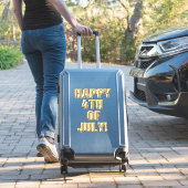 Happy 4 juillet autocollant de contour (Valise Insitu)