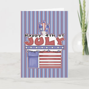 Happy 4 juillet - Carte de voeux